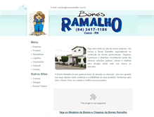 Tablet Screenshot of bonesramalho.com.br